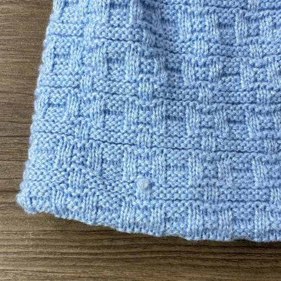 Screamer Light Blue Fleece Lined Knit Hat with PomPoms, Youth - Picture 3 of 7